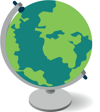 An world glove representing History