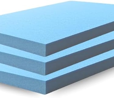 a stack of blue foam foam foams with a white background