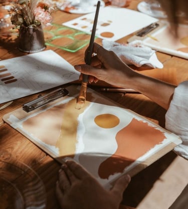 Atelier peinture sur toile