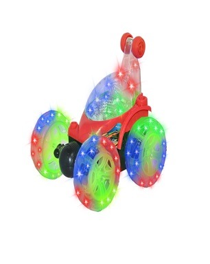 a toy car with a light up on it