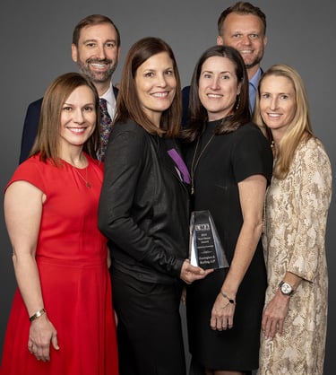 Covington Marketing Team after receiving the 2023 LMA MidAtlantic Your Honor Award