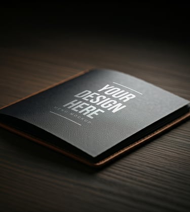 Porte-menu en similicuir