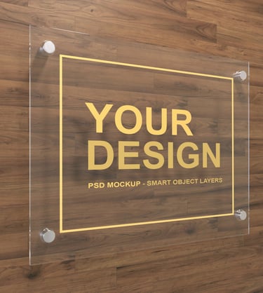 Pancarte en acrylique