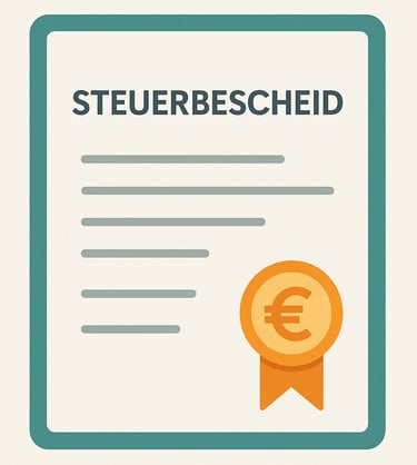 traducción jurada alemán de notificación fiscal alemana, Steuerbescheid