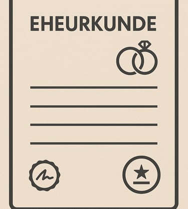 Certificado de Matrimonio alemán, traducción jurada al español