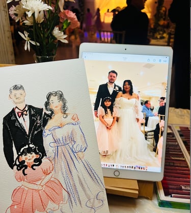 Wedding guest painter, Live guest painter 