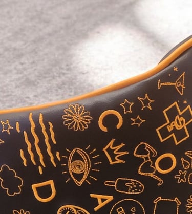 couvre-bois de golf brodé avec un logo d'entreprise