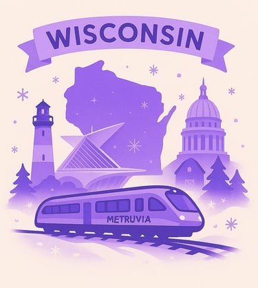 Official Brand Logo of Metruvia for Wisconsin