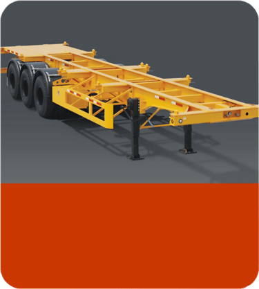 Skeleton Trailer with twist locks for container movement – lightweight and high-strength design for 