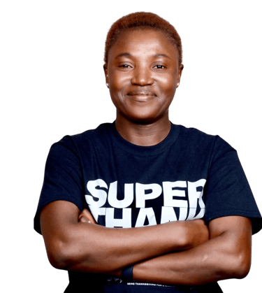 a woman with a black shirt - Image of the founder of Radiant Side:  Mrs. Olufunmilayo Olaomo