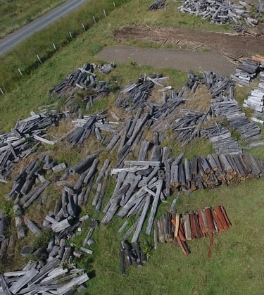 Unprocessed lumber for firewood