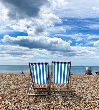 Plage de galets de Brighton