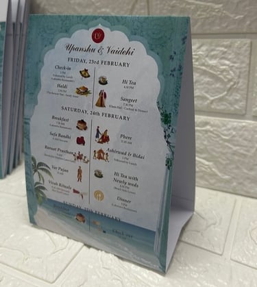  Function Tent Card  by Geet Events