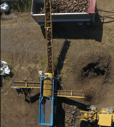 Aerial view of REX trommel
