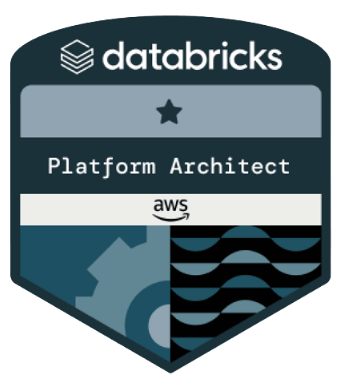 Databricks Platform Architect AWS Badge - Sandipan Banik