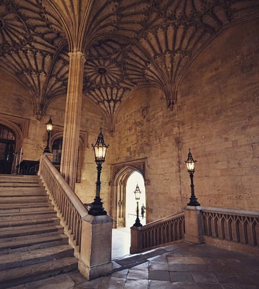 Interieur de Christ Church College à Oxford