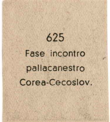 Pallacanestro Albosport Editrice Didasco Corea-Cecoslov