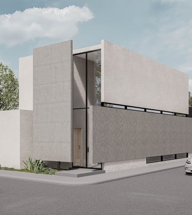Casa de concreto aparente