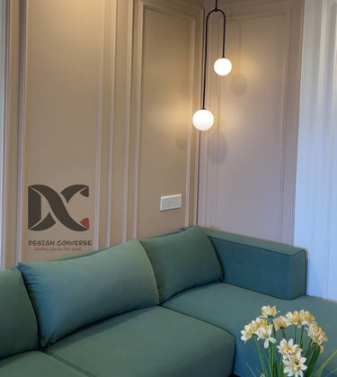 Wall at the Sofa Back Designed By Team Design Converse