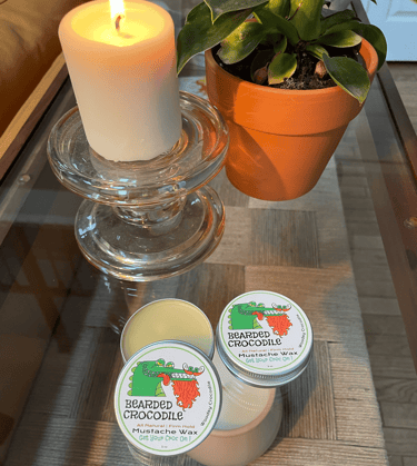 Bearded Crocodile Beard Company mustache wax 2