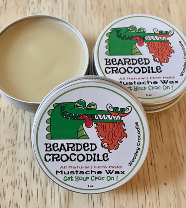 Bearded Crocodile Beard Company mustache wax 1