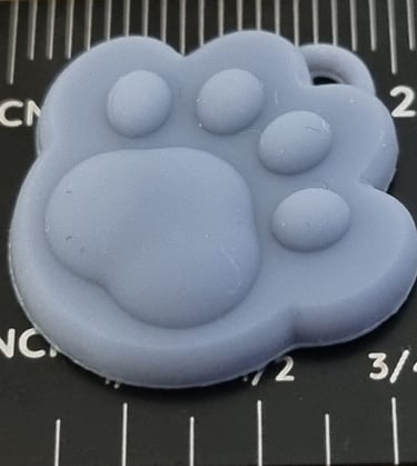 3D printed Paw tag, dog or cat