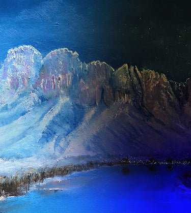 Winter View (Bicameral Collection) by New Mexico Artist John Dick-Peddie