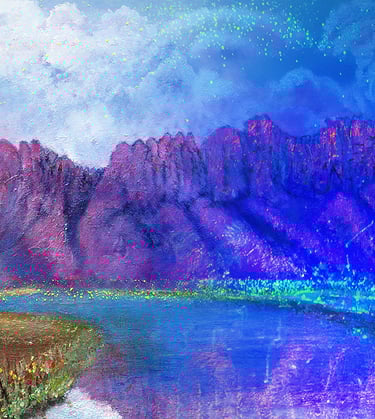 Summer View #2 (Bicameral Collection) by New Mexico Artist John Dick-Peddie