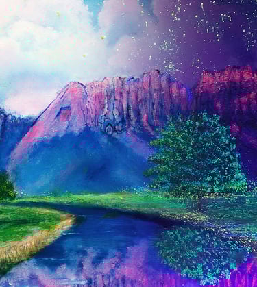 Summer View #1 (Bicameral Collection) by New Mexico Artist John Dick-Peddie