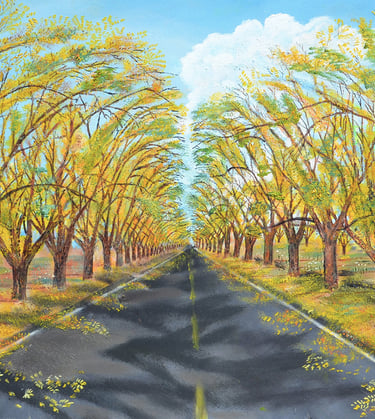 Highway 28 Fall by New Mexico Artist John Dick-Peddie