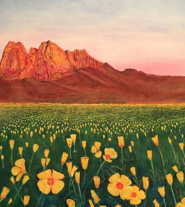 Organ Poppies by New Mexico Artist John Dick-Peddie