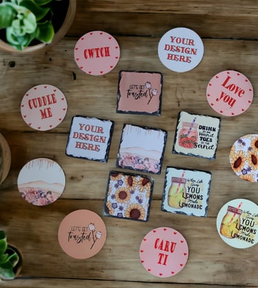 Little Oak Gifts Printed Coaster Collection