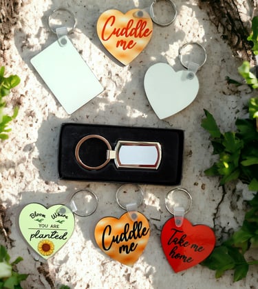 Range of keyrings by Little Oak Gifts