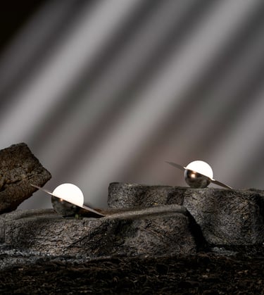 saturn inspired modern luxury lamp circular ring lighting design contemporary home decor ambient lig