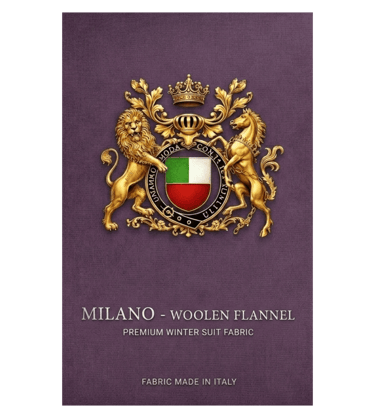 Milano woolen flannel premium winter suit fabric