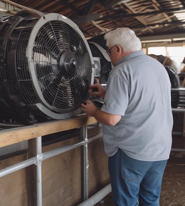 a group of people standing around a table with sausages