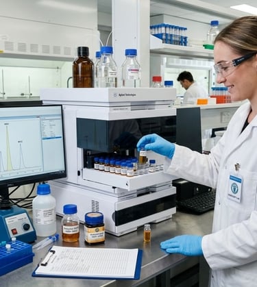 HPLC machine used for MGO (methylglyoxal) chemical analysis of Manuka honey
