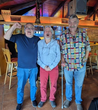 1. Dieter Büsing, 2. Heinz Quecke, 3. Niels Dwinger