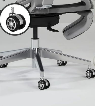 Smooth rolling office chair wheels installed in pune Akurdi, Hinjewadi, Wakad, Talegaon