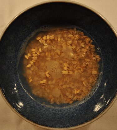 oats in water