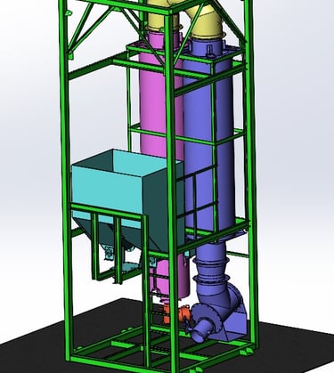 Perlite processing machine (model)