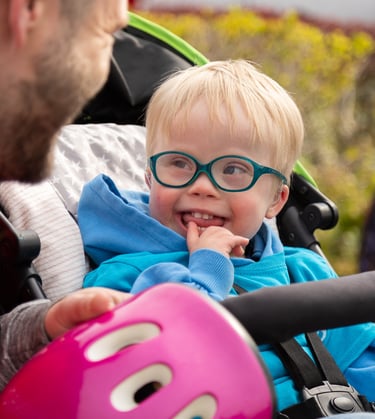 young child in pram