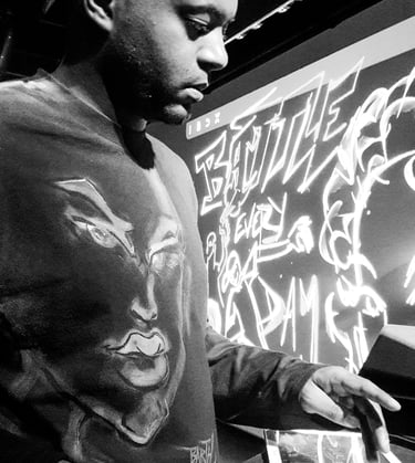 Barth Le Sablier LED painting performance La Place