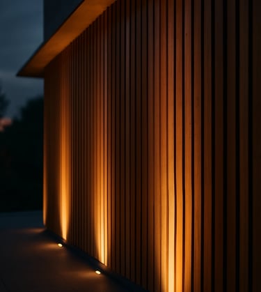 warm architectural spotlight