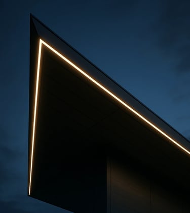 warm architectural spotlight