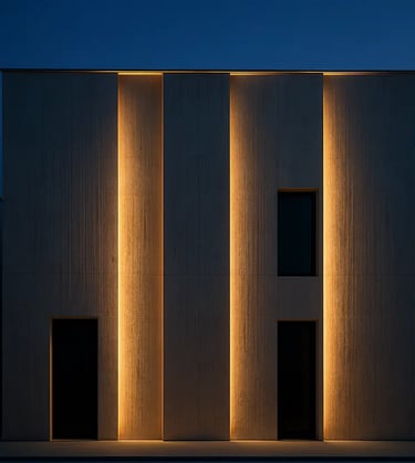 Golden Twilight Facade