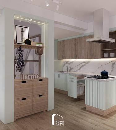 Jasa desain interior kitchen set area Jogja, Solo, Semarang, Sukoharjo dan Bali