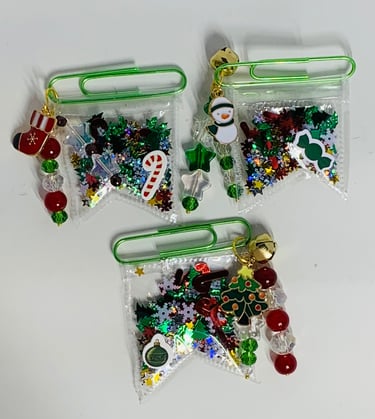 Christmas sequin paper clip