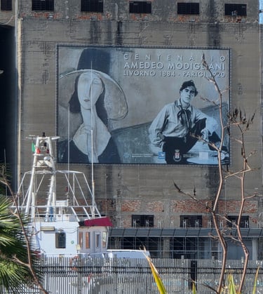 a large billboard billboard on a building with a large advertisement on it