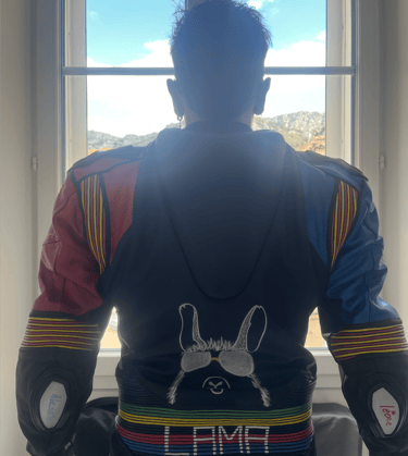 DKM CUSTOM COMBINAISON PEINTURE CUIR PERSONNALISÉ